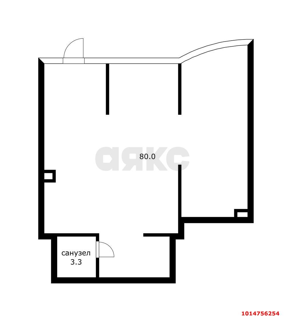 Фото №6: Торговое помещение 80 м² - Краснодар, жилой комплекс Атлант, ул. Адмирала Крузенштерна, 6к3