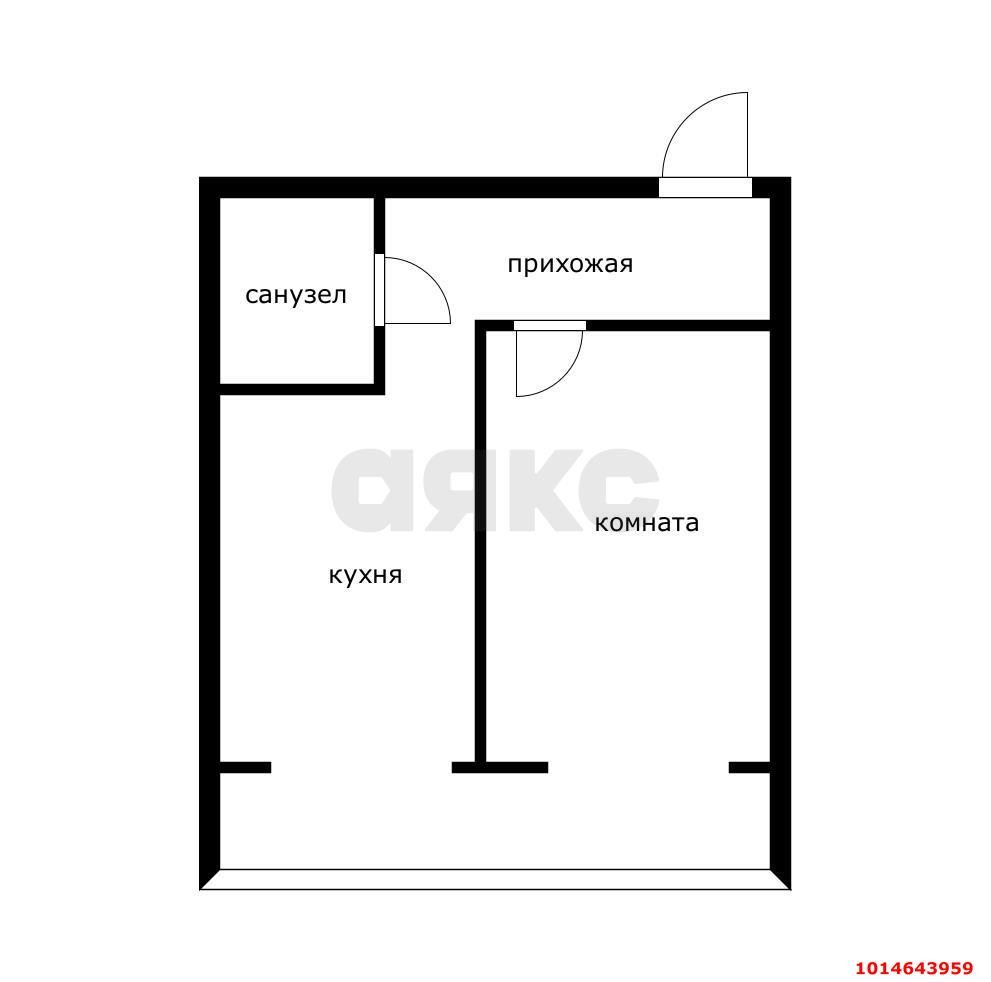 Фото №10: 1-комнатная квартира 42 м² - Краснодар, Музыкальный, ул. имени Сергея Есенина, 82/3