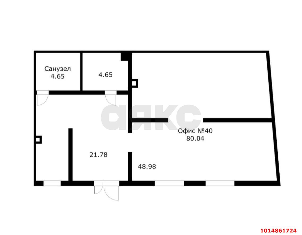 Фото №12: Торговое помещение 82 м² - Берёзовый, жилой комплекс Огурцы, ул. Целиноградская, 2И