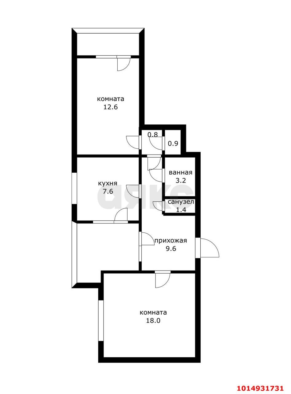 Фото №17: 2-комнатная квартира 58 м² - Краснодар, Центральный, ул. Товарная, 2