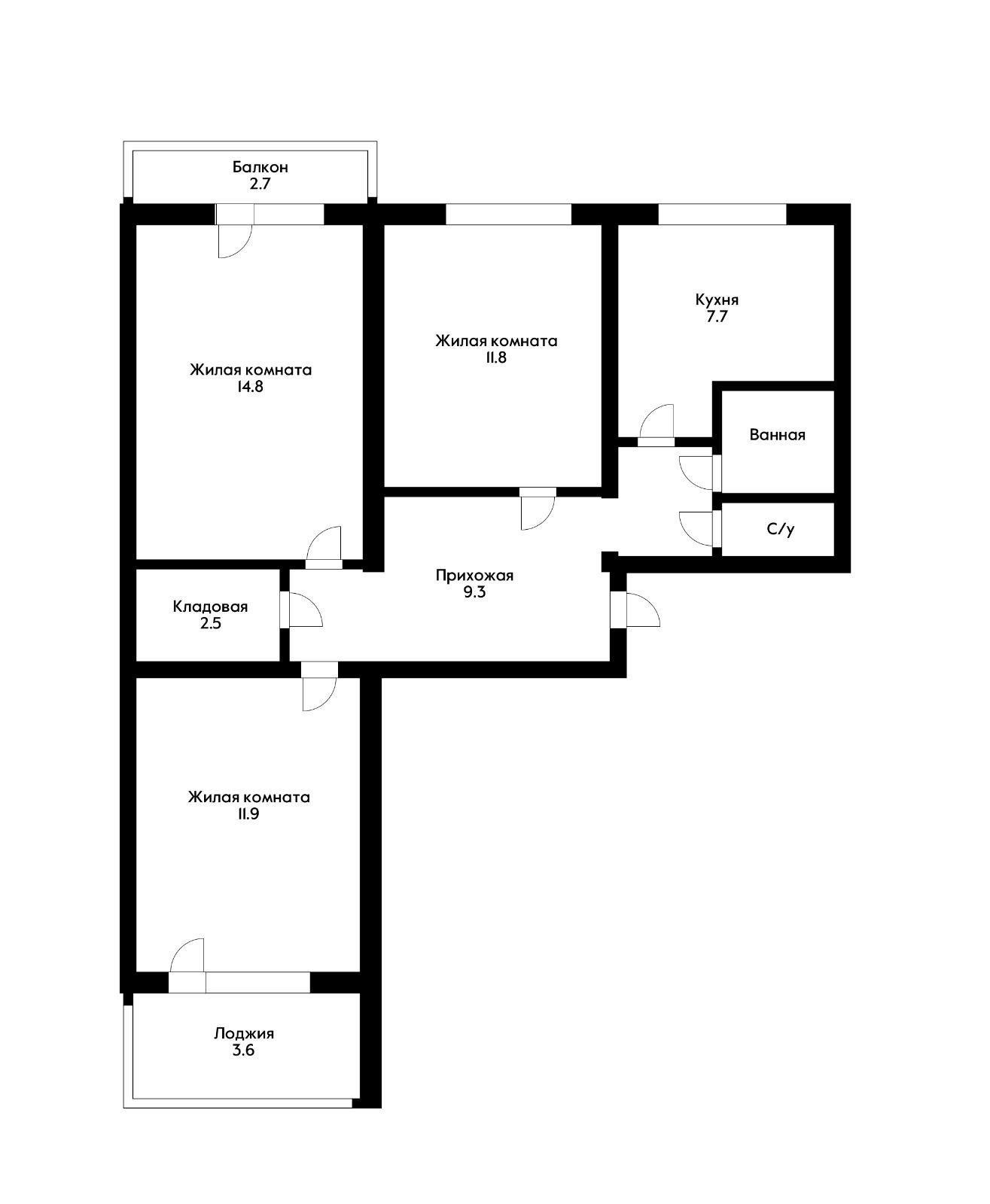 Фото №12: 3-комнатная квартира 64 м² - Краснодар, Гидростроителей, мкр. Карасунский внутригородской округ, ул. имени Невкипелого, 19