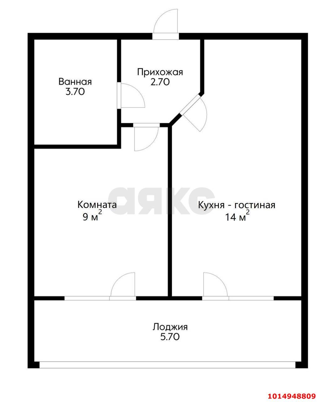 Фото №1: 1-комнатная квартира 36 м² - Краснодар, имени Петра Метальникова, ул. Петра Метальникова, 36