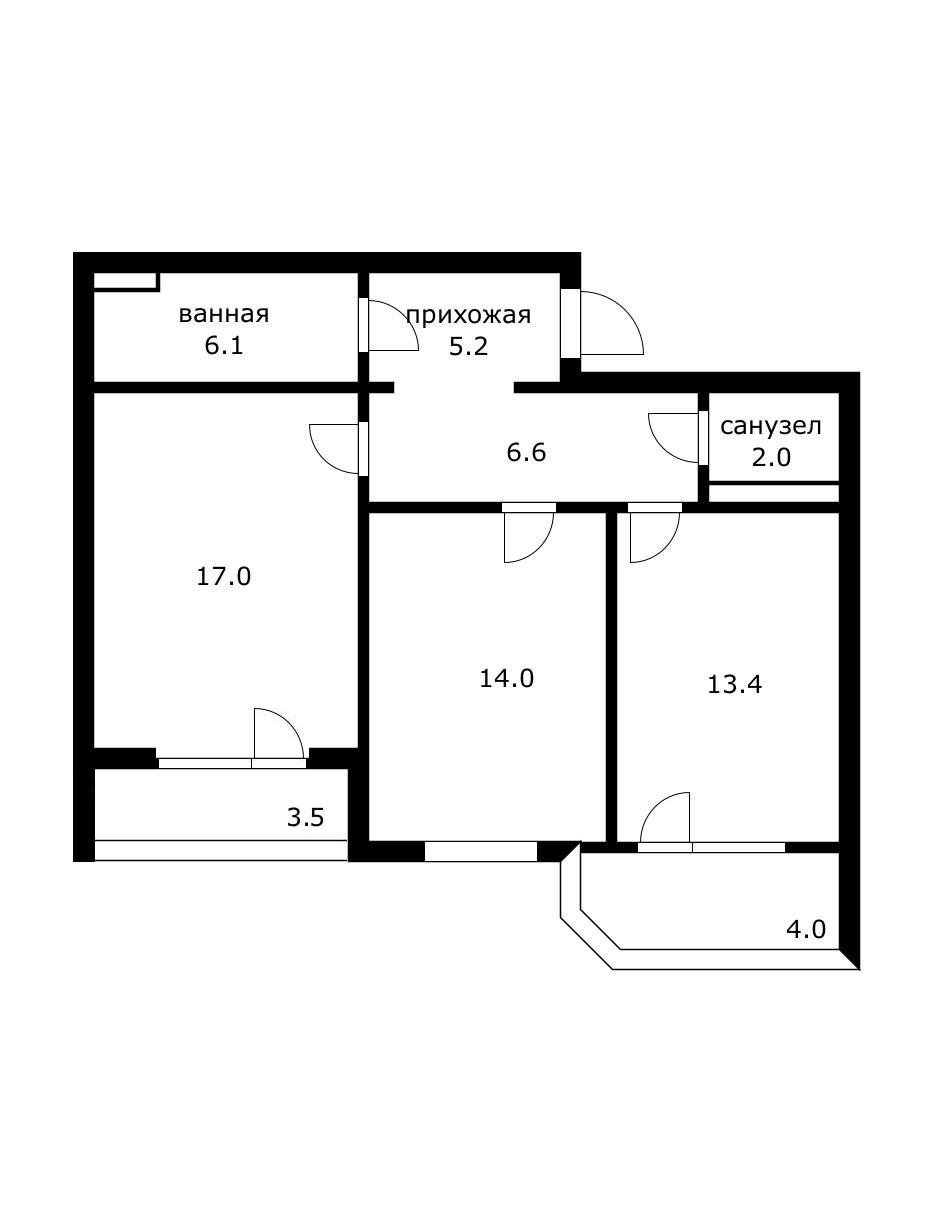 Фото №12: 2-комнатная квартира 72 м² - Краснодар, Прикубанский внутригородской округ, мкр. Московский, ул. им. Артюшкова В.Д., 11