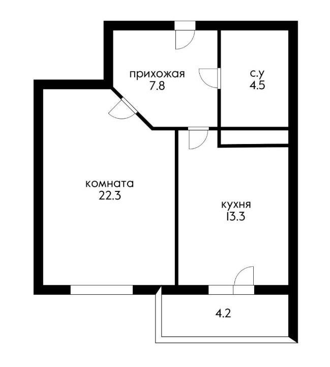 Фото №10: 1-комнатная квартира 53 м² - Краснодар, Прикубанский внутригородской округ, Фестивальный, ЖК Екатеринодар, мкр. Солнечный, ул. Казбекская, 9