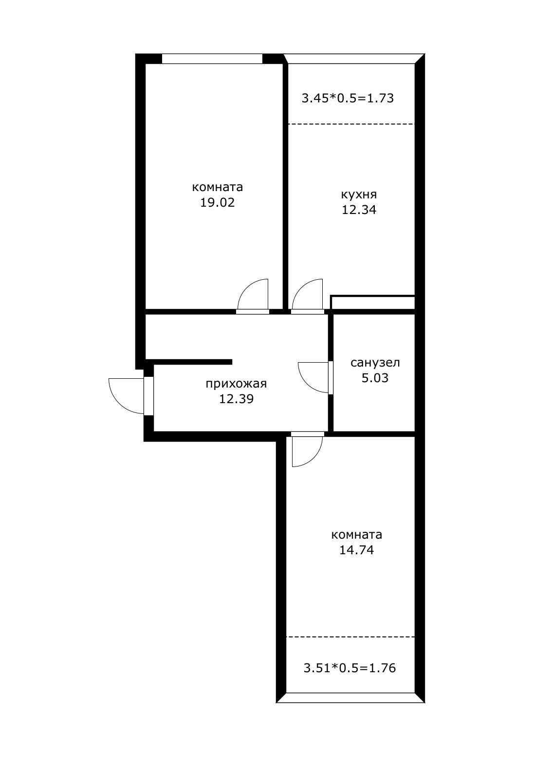 Фото №20: 2-комнатная квартира 69 м² - Краснодар, Центральный внутригородской округ, мкр. Черёмушки, ул. Обрывная, 132/1к4