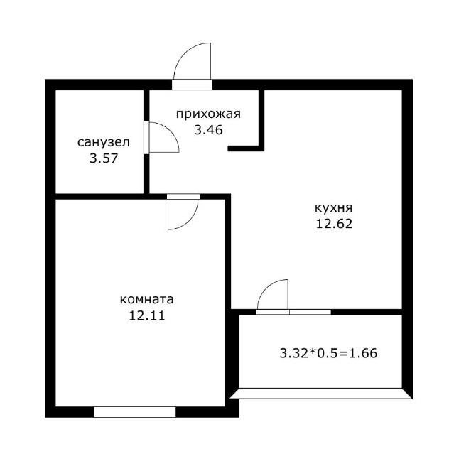 Фото №5: 1-комнатная квартира 32 м² - Краснодар, Прикубанский внутригородской округ, мкр. жилой комплекс Спортивная Деревня, ул. имени Генерала Корнилова, 14к1