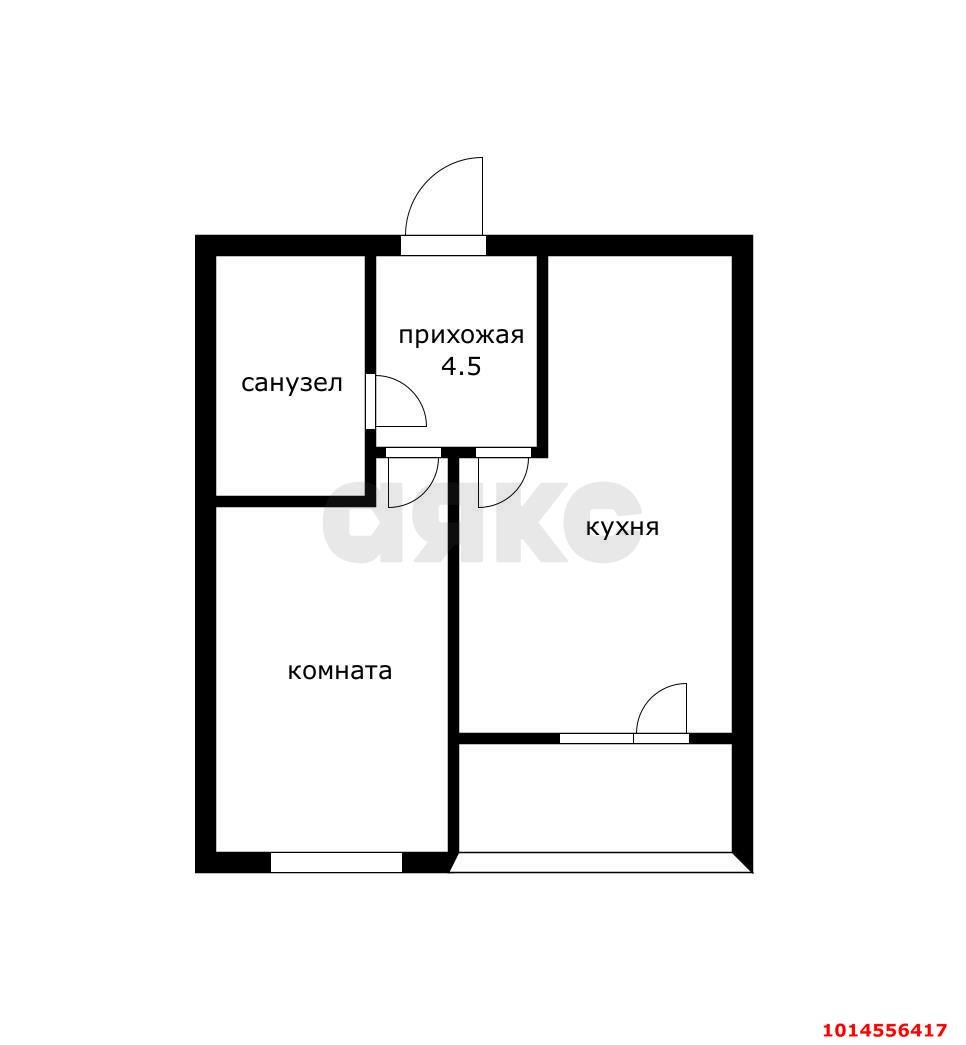 Фото №6: 1-комнатная квартира 35 м² - Яблоновский, жилой комплекс Вектор, ул. Базовская, 21