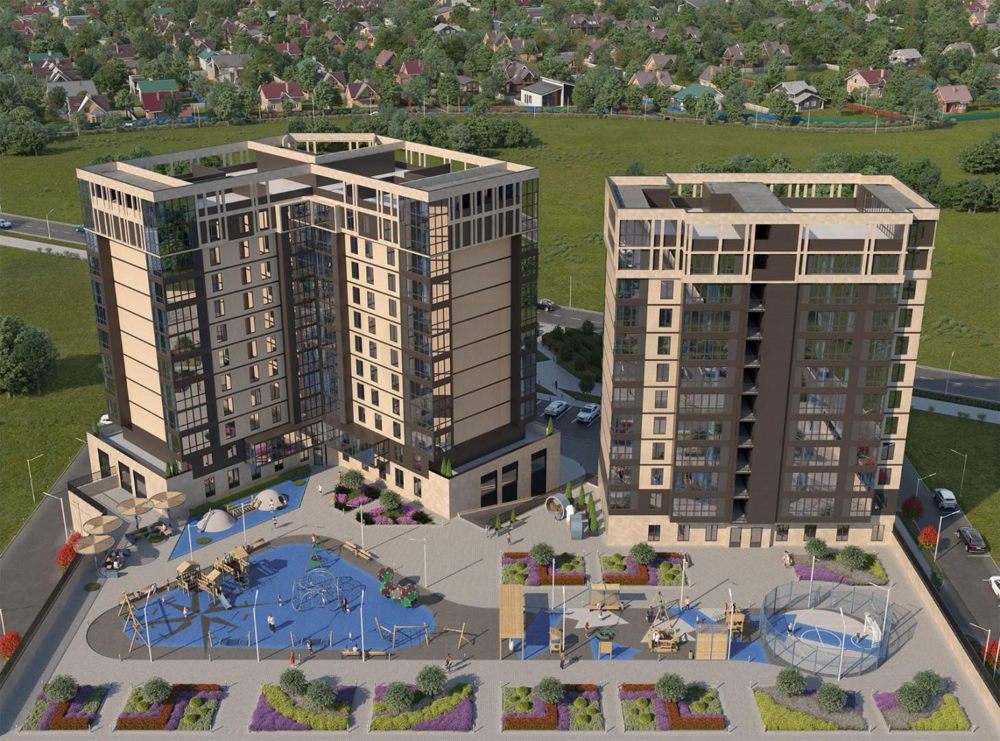 Фото №1: 1-комнатная квартира 42 м² - Яблоновский, мкр. жилой комплекс Вектор, ул. Базовская, 21