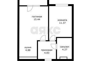 Фото №5: 1-комнатная квартира 42 м² - Яблоновский, мкр. жилой комплекс Вектор, ул. Базовская, 21