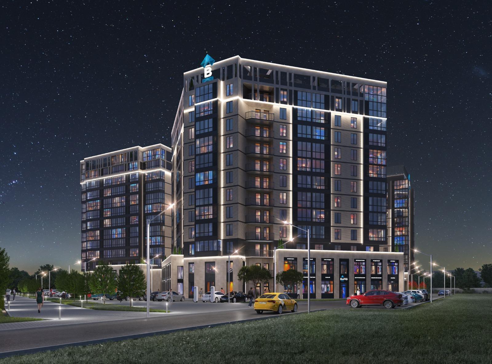 Фото №2: 1-комнатная квартира 42 м² - Яблоновский, мкр. жилой комплекс Вектор, ул. Базовская, 21