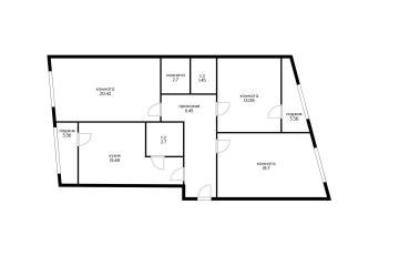 Фото №3: 3-комнатная квартира 87 м² - Краснодар, мкр. Прикубанский внутригородской округ, ул. Восточно-Кругликовская, 42/3к1