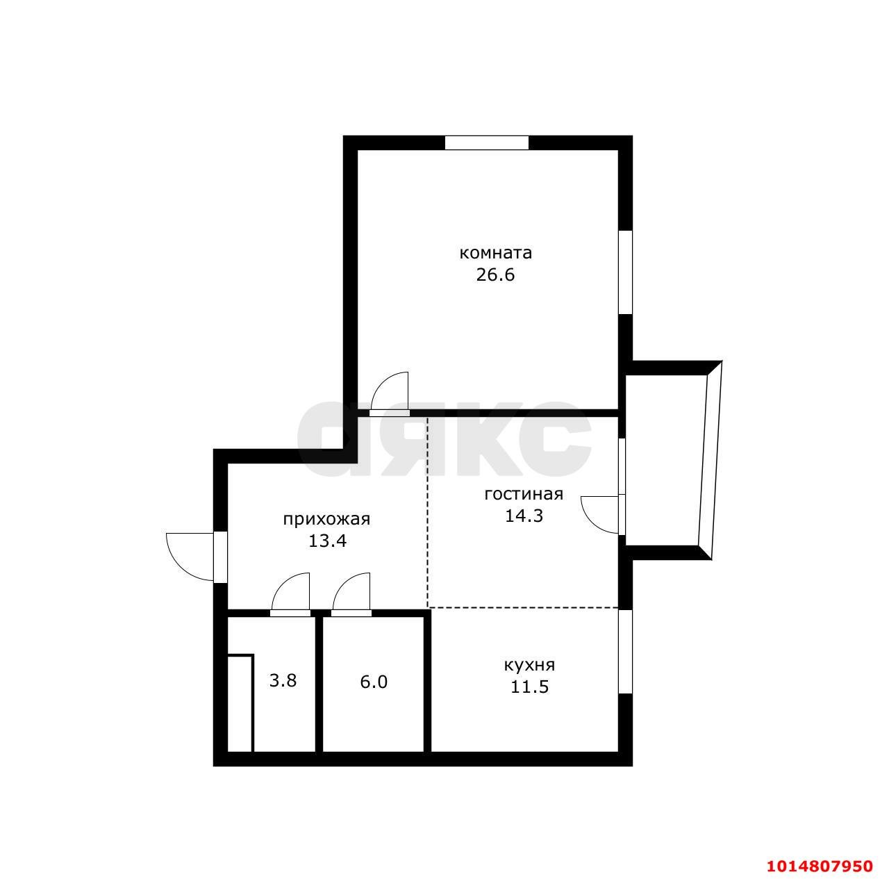 Фото №6: 2-комнатная квартира 80 м² - Краснодар, жилой комплекс Элегант, ул. Старокубанская, 139