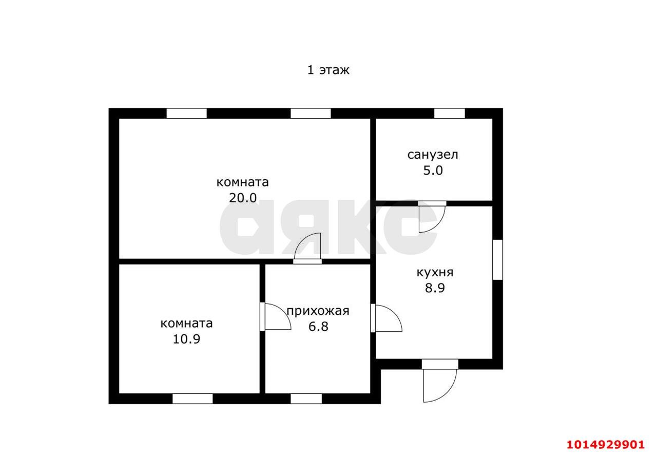 Фото №17: Дом 77 м² + 6 сот. - Делюшес, Прикубанский внутригородской округ, 90