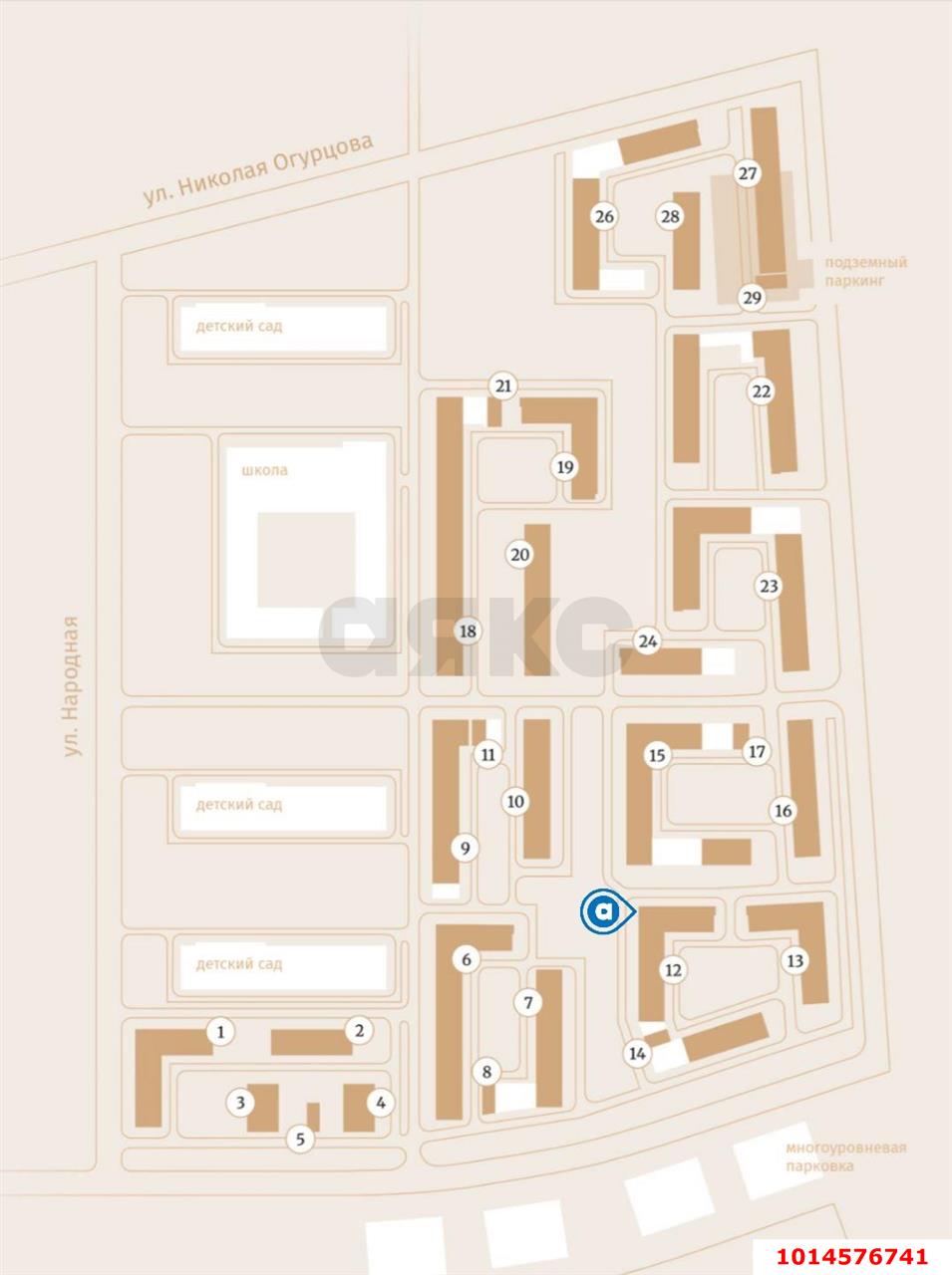 Фото №4: Торговое помещение 65 м² - Краснодар, жилой комплекс Народные Кварталы, 