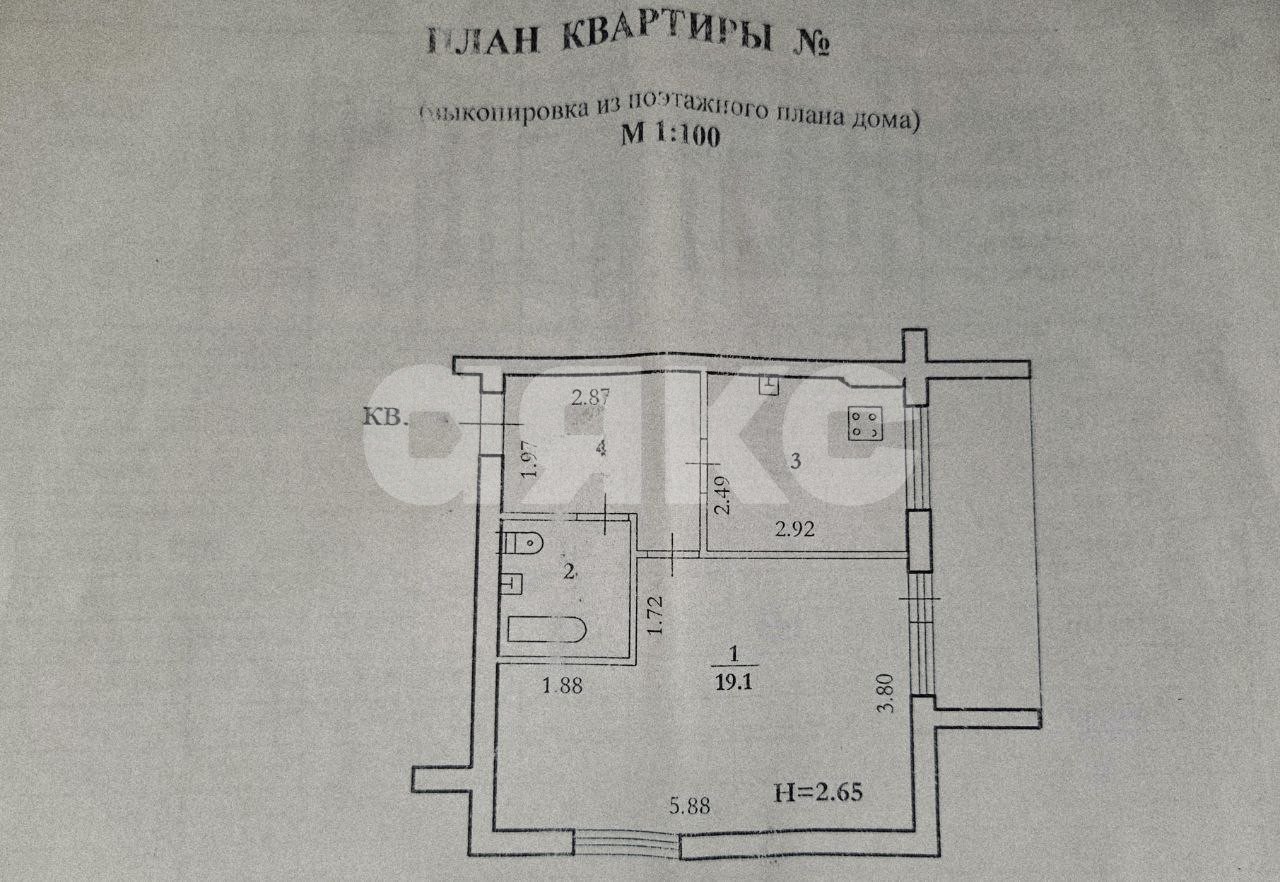 Фото №14: 1-комнатная квартира 38 м² - Волгоград, Семь Ветров, ул. Константина Симонова, 24