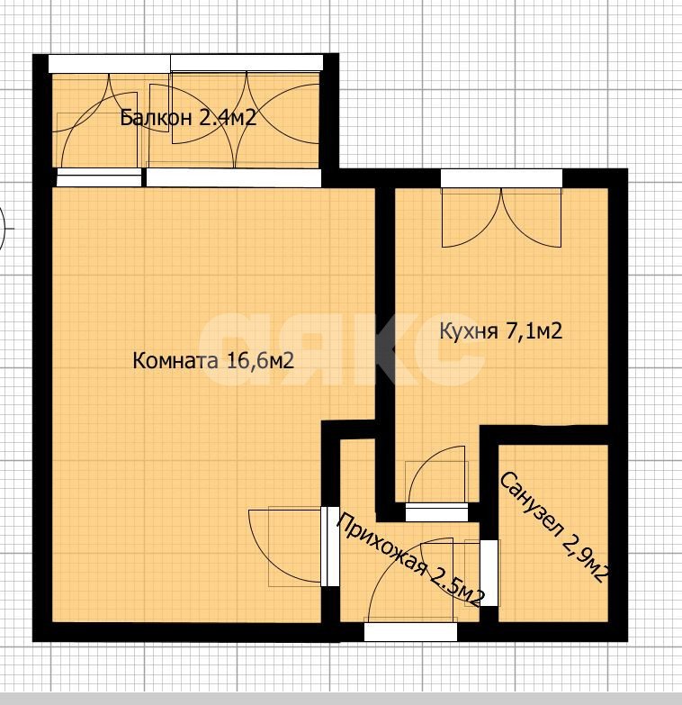 Фото №23: 1-комнатная квартира 29 м² - Цибанобалка, ул. Садовая, 45