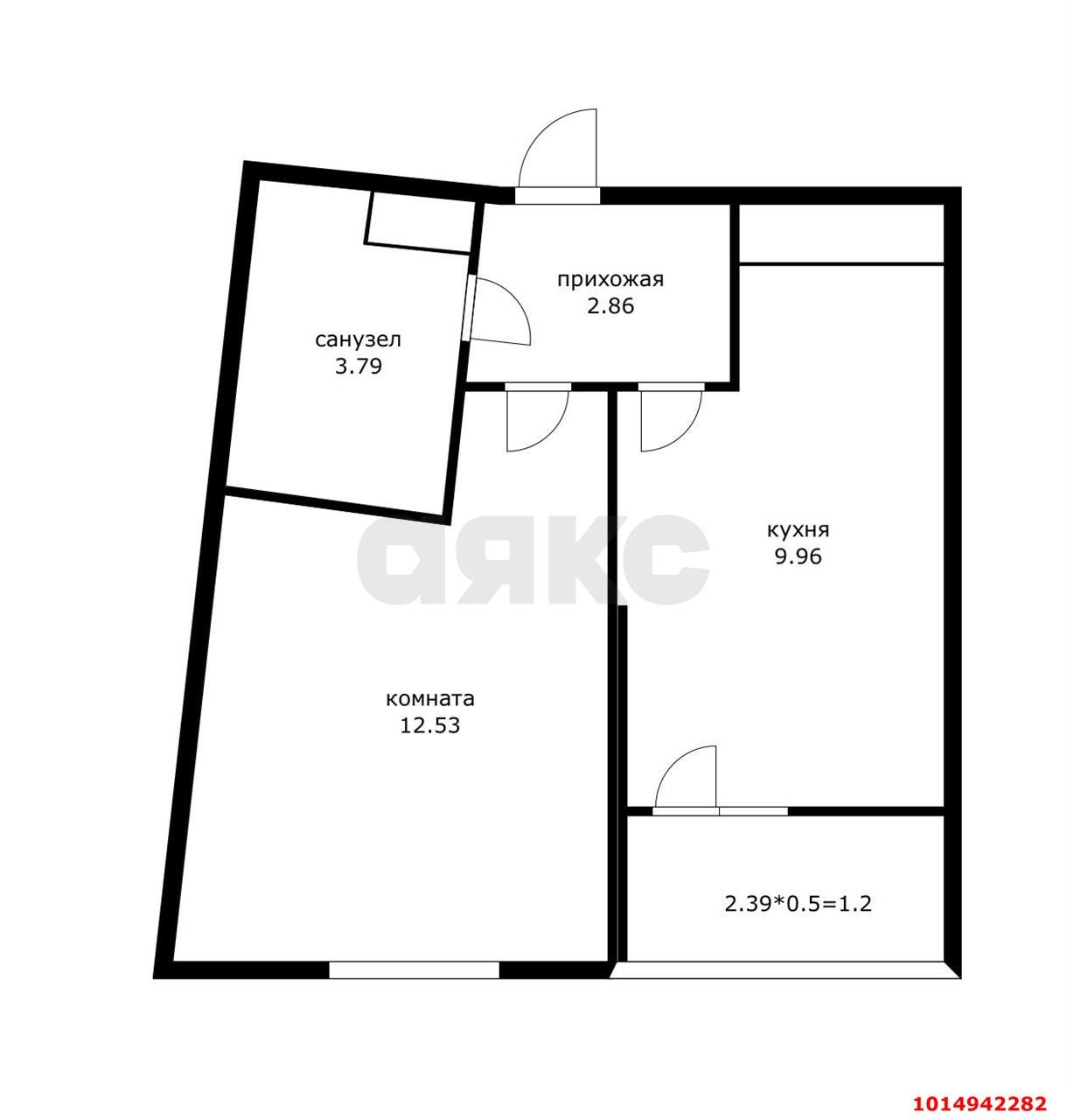 Фото №14: 1-комнатная квартира 33 м² - Краснодар, жилой комплекс Фонтаны, ул. Воронежская, 47/14
