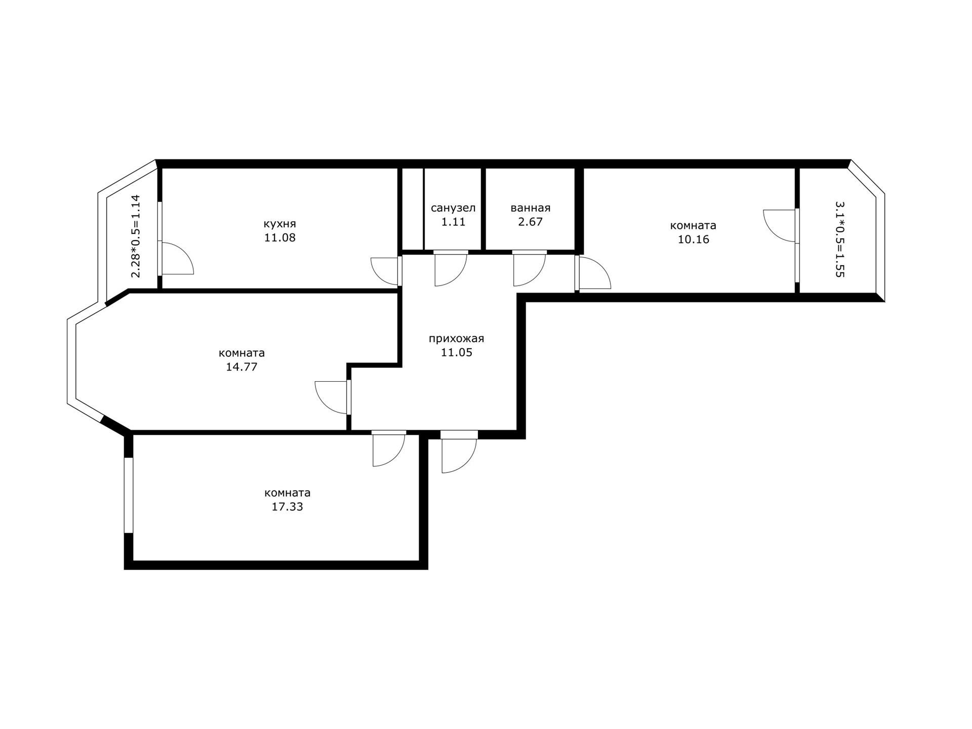 Фото №18: 3-комнатная квартира 68 м² - Краснодар, Прикубанский внутригородской округ, мкр. Завод Измерительных Приборов, ул. Российская, 79/1