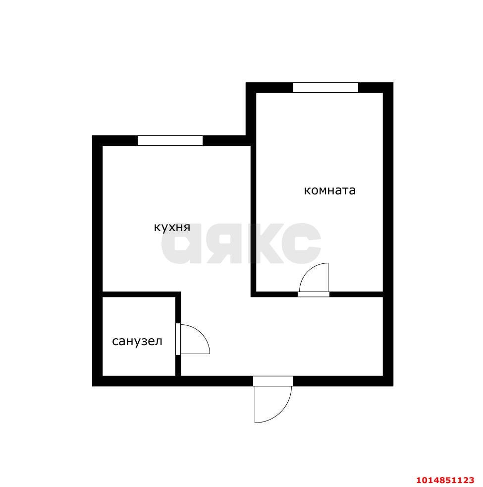 Фото №15: 1-комнатная квартира 38 м² - Знаменский, жилой комплекс Первомайский, ул. Первомайская, 36/3