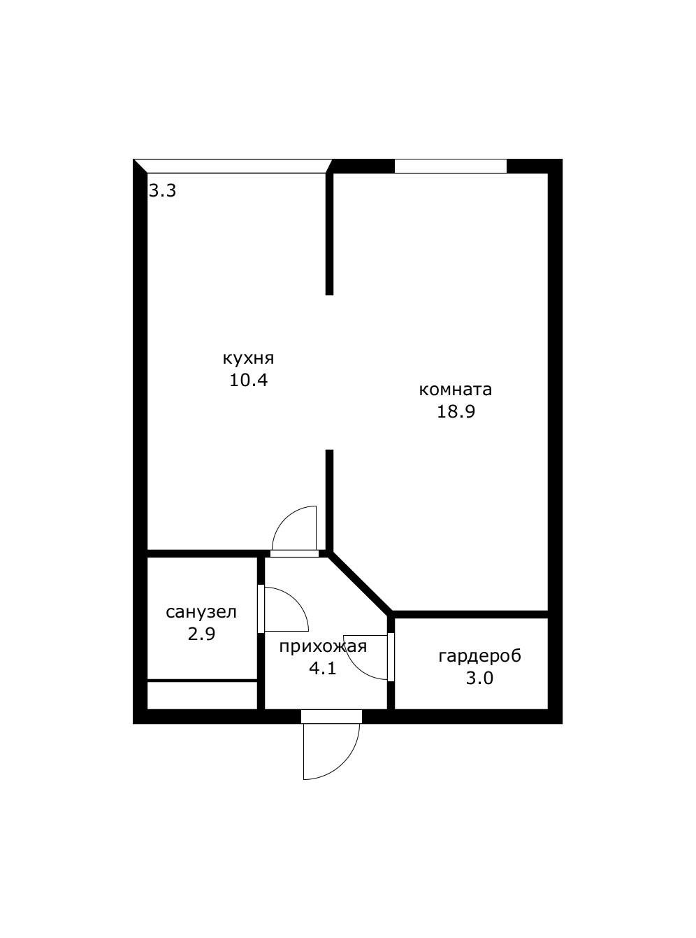 Фото №5: 1-комнатная квартира 40 м² - Краснодар, Центральный, мкр. Центральный внутригородской округ, ул. Железнодорожная, 23/1