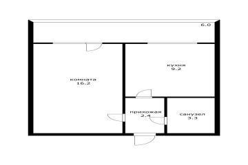 Фото №2: 1-комнатная квартира 37 м² - Краснодар, мкр. Прикубанский внутригородской округ, ул. Тепличная, 68
