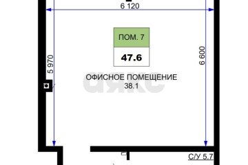Фото №3: Торговое помещение 48 м² - Краснодар, мкр. жилой комплекс Дыхание, ул. Лётчика Позднякова, 2к23