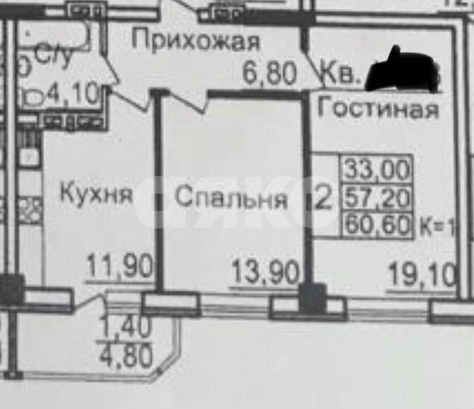 Фото №12: 2-комнатная квартира 56 м² - Ростов-на-Дону, Северный, б-р Комарова, 1Ес6