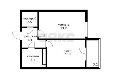 Фото №1: 1-комнатная квартира 34 м² - Краснодар, мкр. Молодёжный, ул. Дубравная, 1