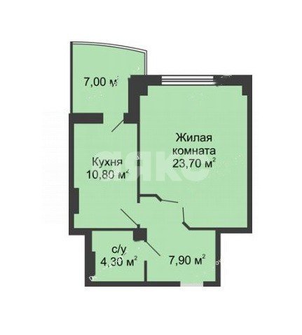 Фото №14: 1-комнатная квартира 50 м² - Ростов-на-Дону, Берберовка, ул. Горсоветская, 57А