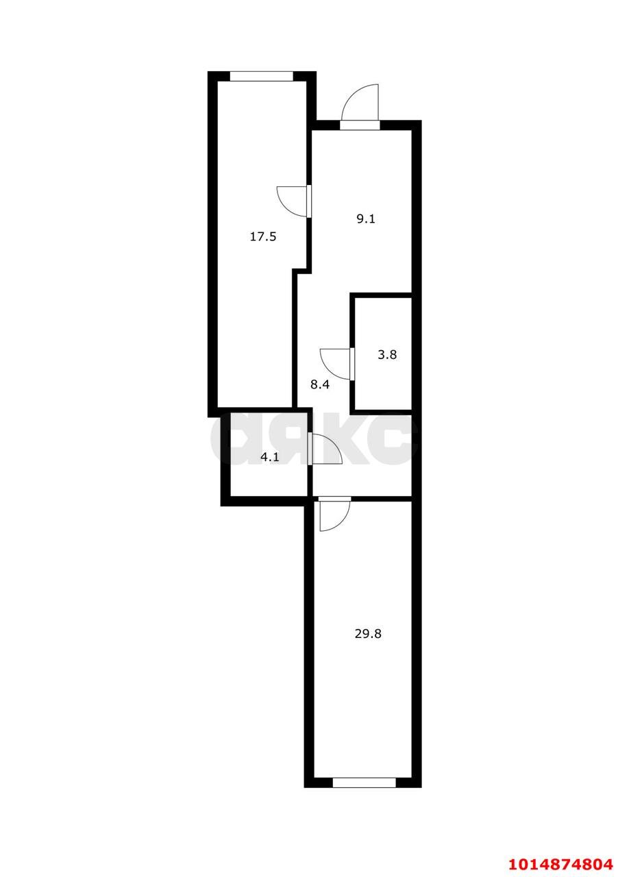 Фото №10: Торговое помещение 62 м² - Краснодар, ЖК Акварели-2, ул. Тепличная, 62/1к3