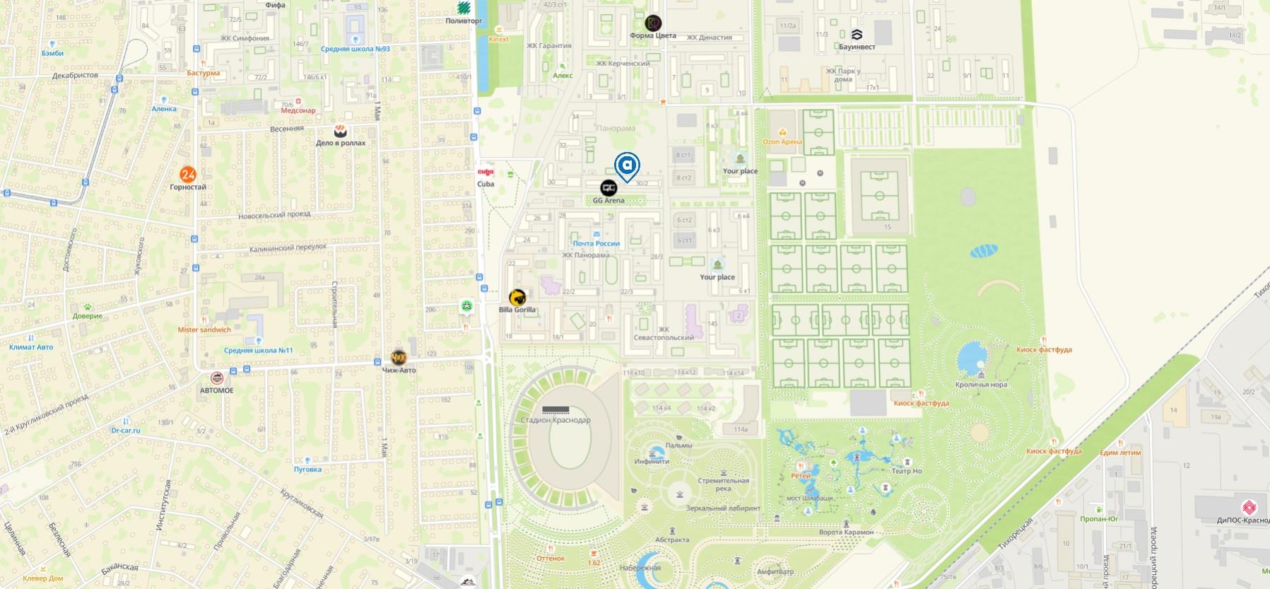 Фото №8: Коммерция 190 м² - Краснодар, Прикубанский внутригородской округ, ЖК Смоленский, Панорама, мкр. жилой комплекс Смоленский, ул. Восточно-Кругликовская, 30/2