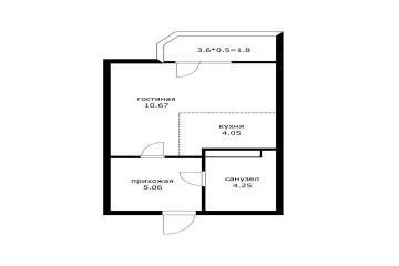 Фото №2: Студия 25 м² - Краснодар, мкр. Прикубанский внутригородской округ, ул. им. Героя Яцкова И.В., 19к2