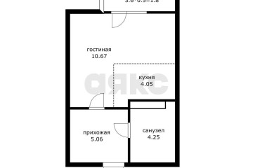 Фото №2: Студия 23 м² - Краснодар, мкр. Губернский, ул. им. Героя Яцкова И.В., 19к2