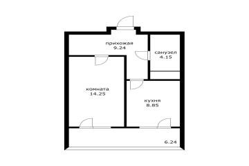 Фото №1: 1-комнатная квартира 36 м² - Краснодар, мкр. Музыкальный, ул. имени Сергея Есенина, 110к1
