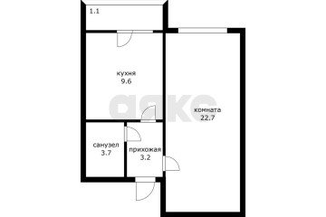 Фото №5: 1-комнатная квартира 43 м² - Краснодар, ж/м Пашковский, ул. имени Евдокии Бершанской, 412
