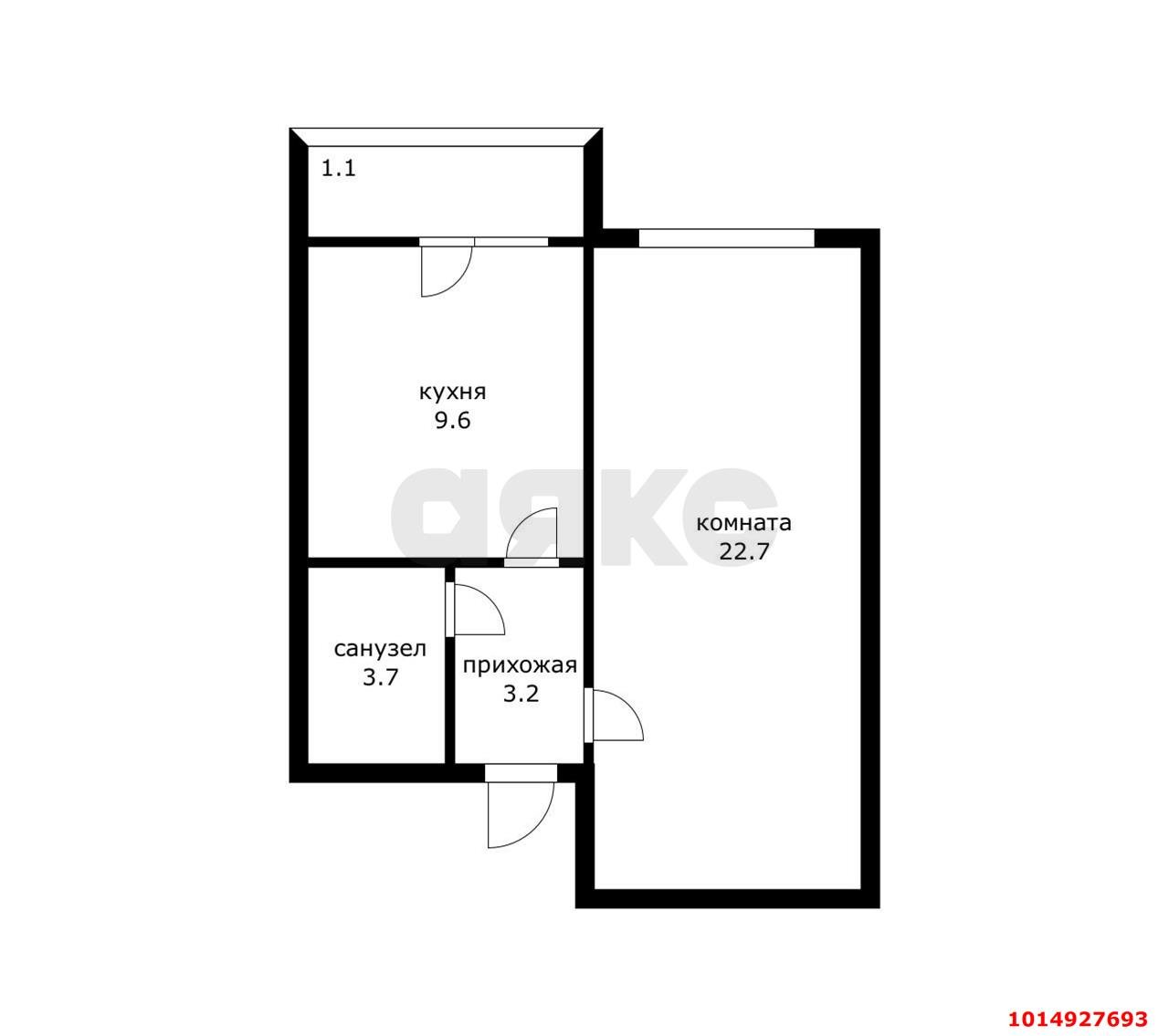 Фото №5: 1-комнатная квартира 43 м² - Краснодар, Пашковский, ул. имени Евдокии Бершанской, 412