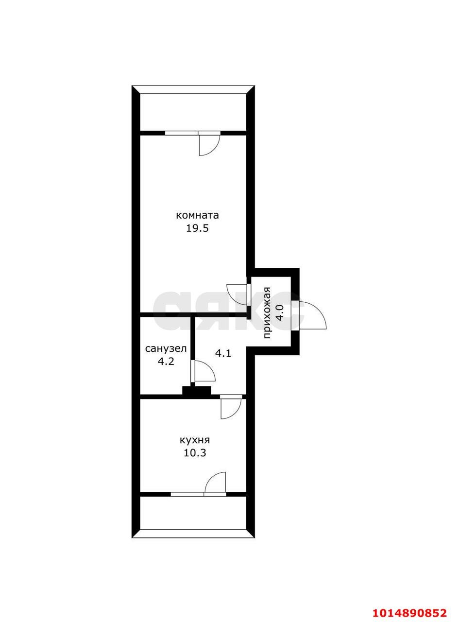Фото №7: 1-комнатная квартира 48 м² - Краснодар, Восточно-Кругликовский, ул. Восточно-Кругликовская, 48/1