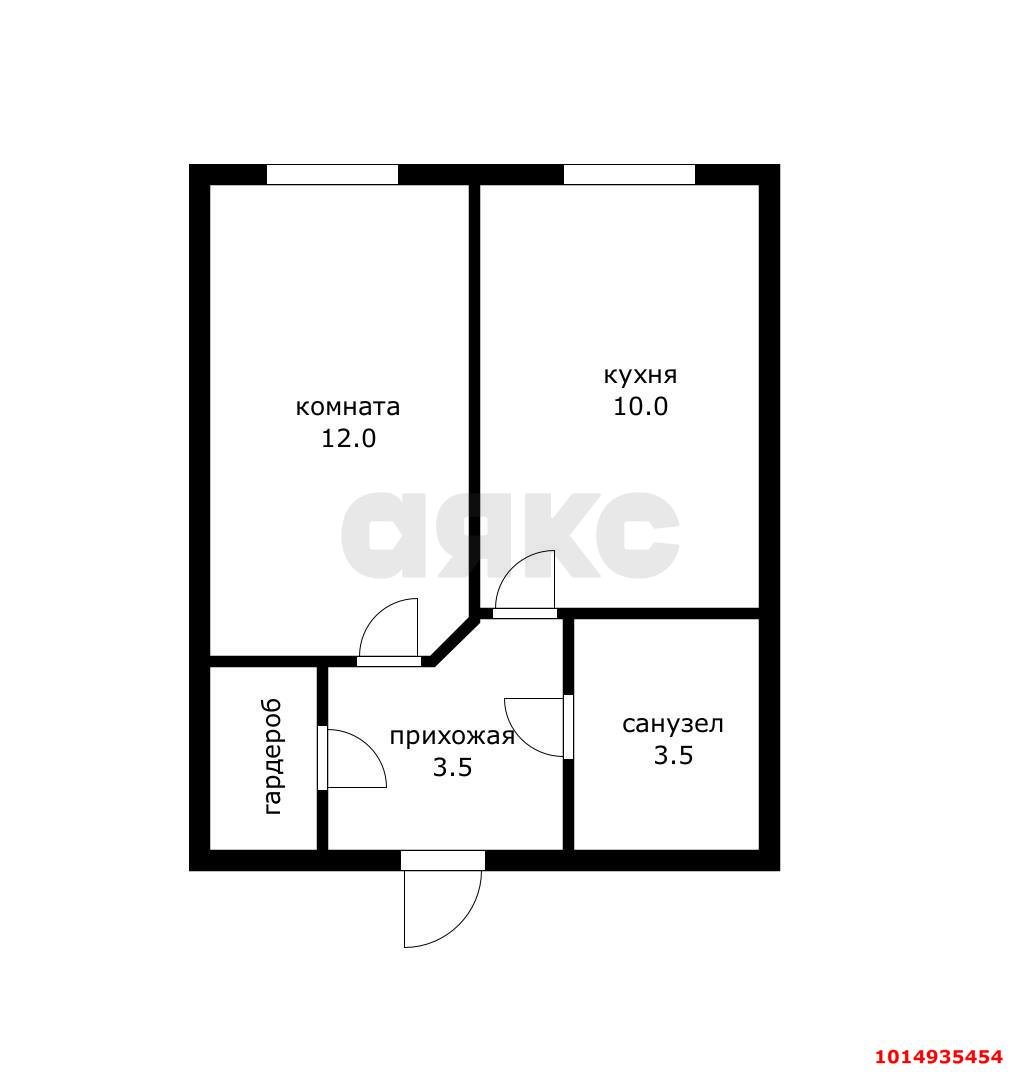 Фото №14: 1-комнатная квартира 30 м² - Яблоновский, ул. Гагарина, 188/3к3