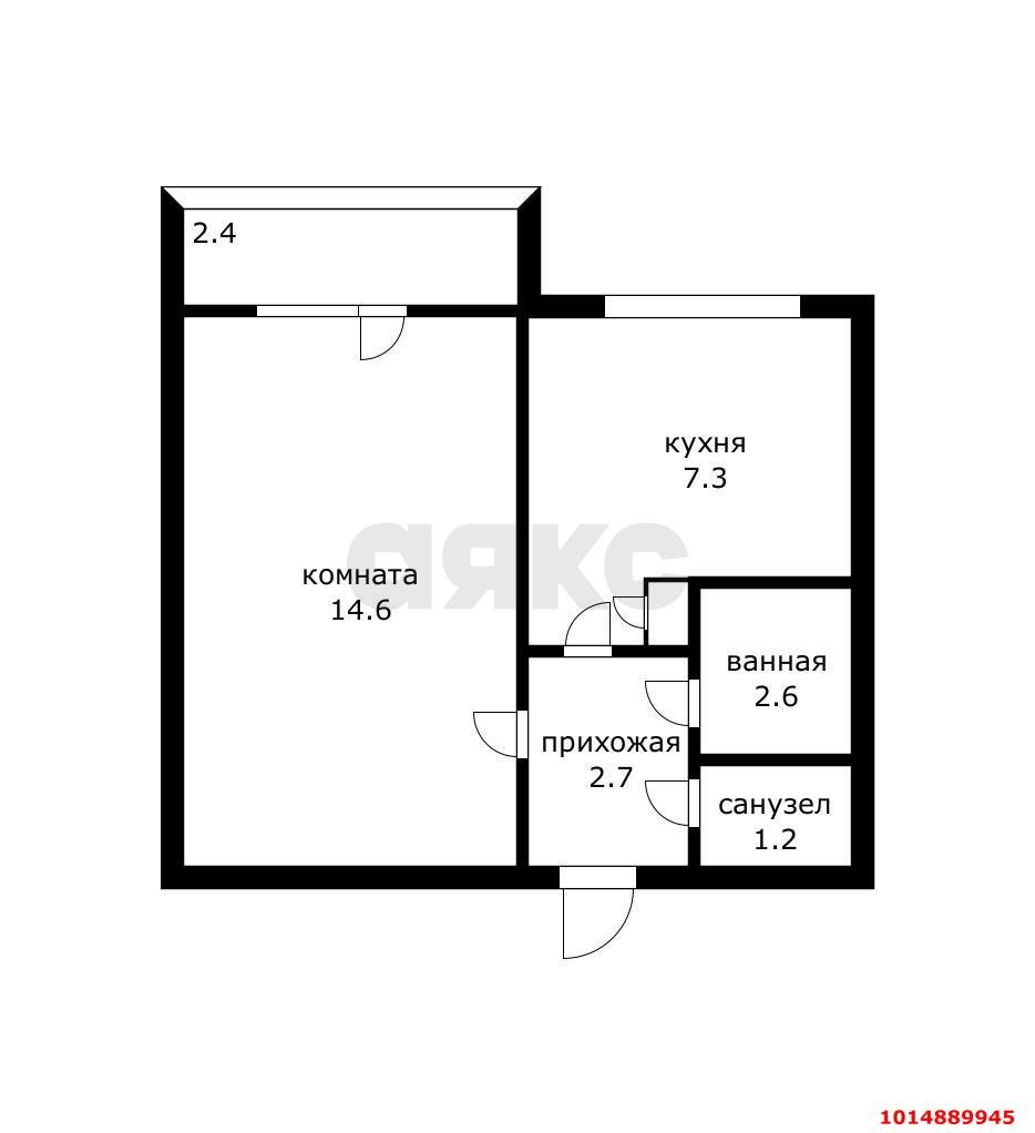 Фото №11: 1-комнатная квартира 29 м² - Краснодар, Гидростроителей, ул. имени В.Н. Мачуги, 74