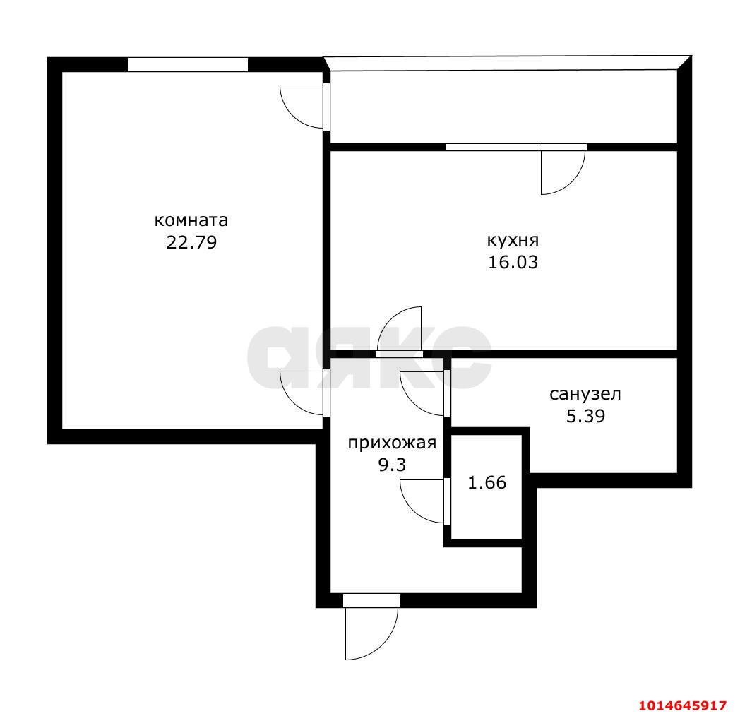 Фото №11: 1-комнатная квартира 57 м² - Краснодар, Восточно-Кругликовский, ул. Черкасская, 71