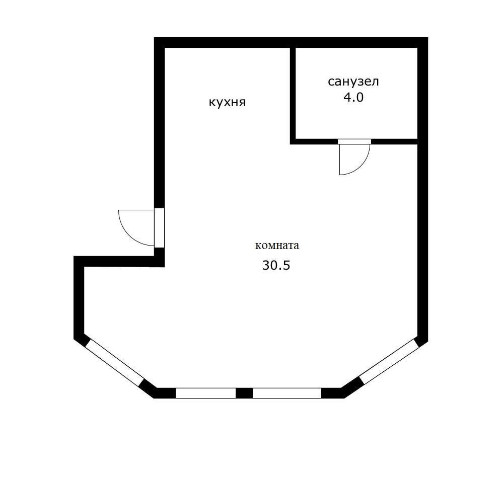 Фото №12: 1-комнатная квартира 34 м² - Российский, мкр. Прикубанский внутригородской округ, ул. Очаковская, 19