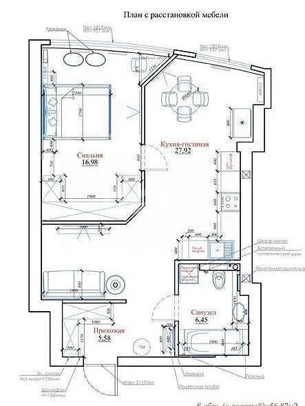 Фото №15: 2-комнатная квартира 57 м² - Ростов-на-Дону, жилой комплекс Тихий Дон, ул. Нижегородская, 31/3