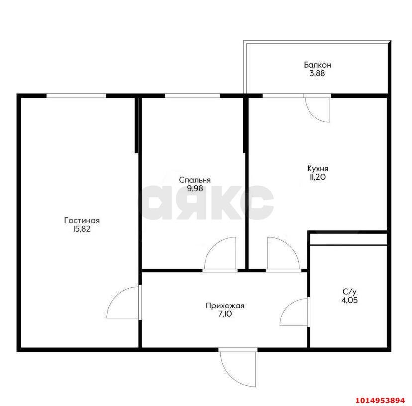 Фото №16: 2-комнатная квартира 55 м² - Краснодар, жилой комплекс Россинский Парк, ул. Командорская, 15