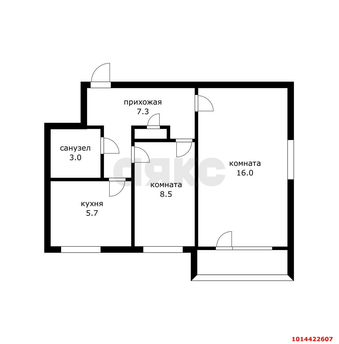 Фото №4: 2-комнатная квартира 42 м² - Краснодар, Пашковский, ул. Карасунская, 4