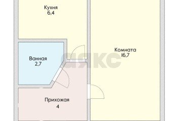 Фото №5: 1-комнатная квартира 29 м² - Краснодар, мкр. Фестивальный, ул. Свободы, 2