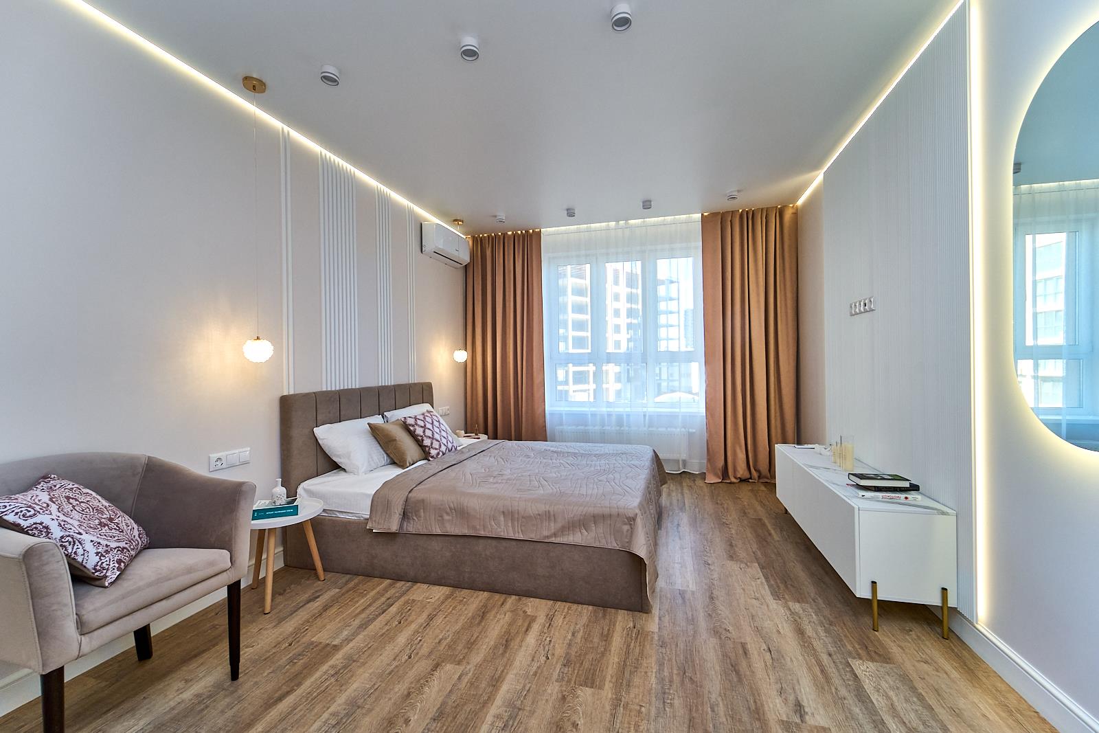 Фото №5: 1-комнатная квартира 50 м² - Краснодар, ЖК Аврора, Западный внутригородской округ, мкр. жилой комплекс Аврора, ул. имени Дзержинского, 95