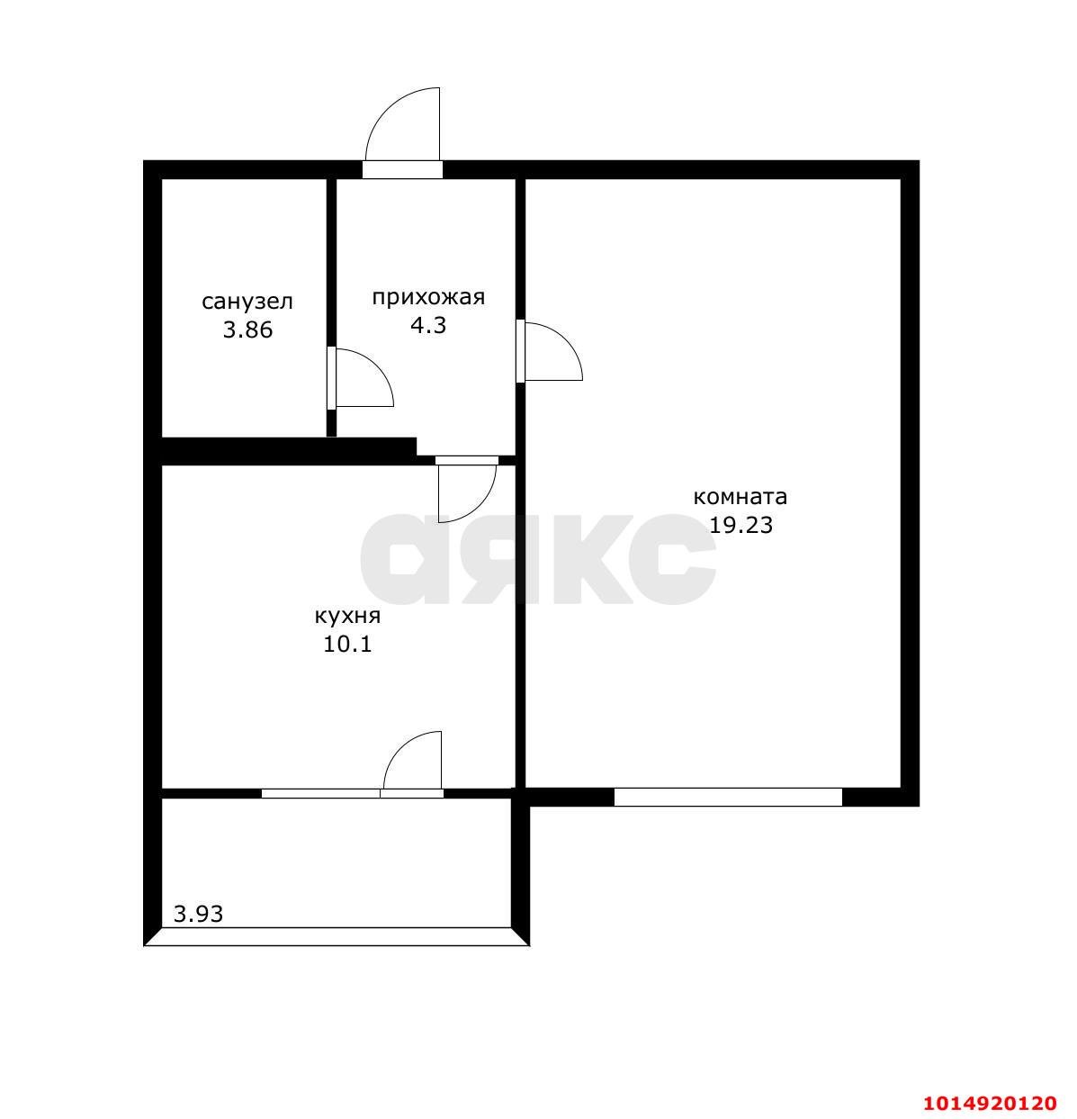 Фото №12: 1-комнатная квартира 37 м² - Краснодар, Восточно-Кругликовский, ул. Героев-Разведчиков, 21/2