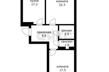Фото №1: 2-комнатная квартира 71 м² - Краснодар, мкр. Табачная Фабрика, ул. Табачная, 1/1к1