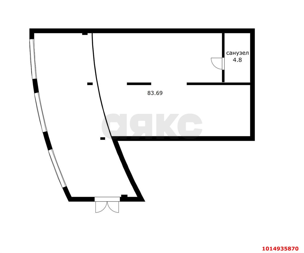 Фото №6: Торговое помещение 89 м² - Краснодар, жилой комплекс Фонтаны, ул. Воронежская, 47Б