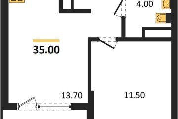 Фото №1: 1-комнатная квартира 35 м² - Краснодар, мкр. Карасунский внутригородской округ, 